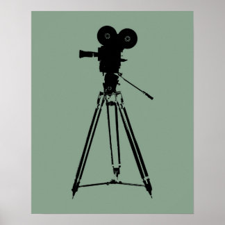 Movie Film Camera Pop Art Poster