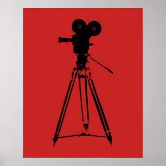 Movie Film Camera Pop Art Poster