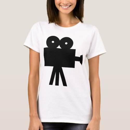 Movie Film Cine Camera Hollywood T_Shirt
