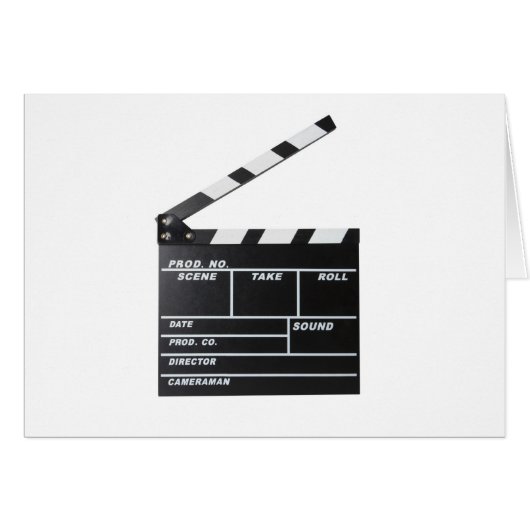 movie film clapperboard cards (Front Horizontal)