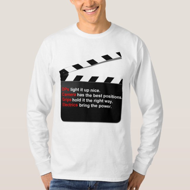 Movie Film Crew Direct to the Lot T-Shirt (Front)