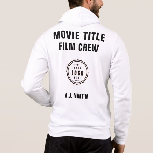 Movie Film Crew Logo Custom Personalized Name Hoodie