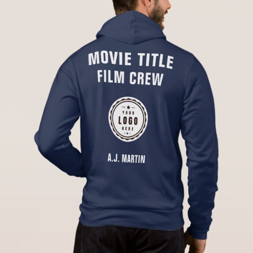 Movie Film Crew Logo Custom Personalized Name Hoodie