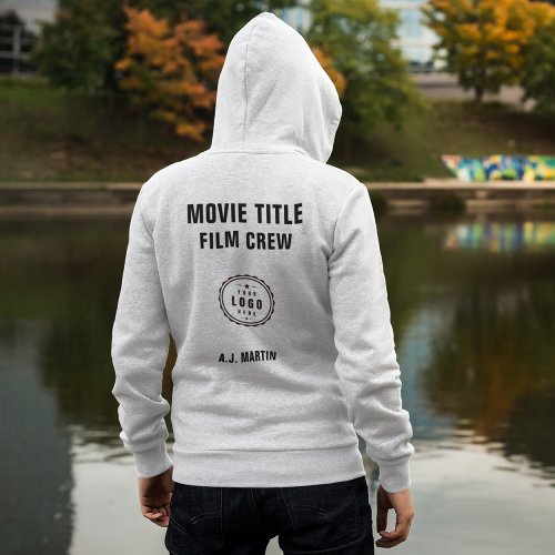 Movie Film Crew Logo Custom Personalized Name Hoodie