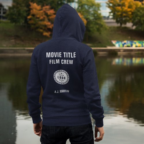 Movie Film Crew Logo Custom Personalized Name Hoodie