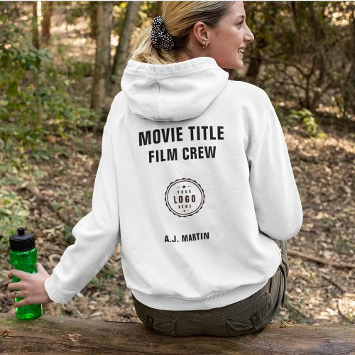 Movie Film Crew Logo Custom Personalized Name Hoodie