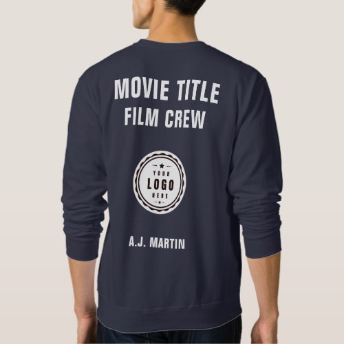 Movie Film Crew Logo Custom Personalized Name Sweatshirt