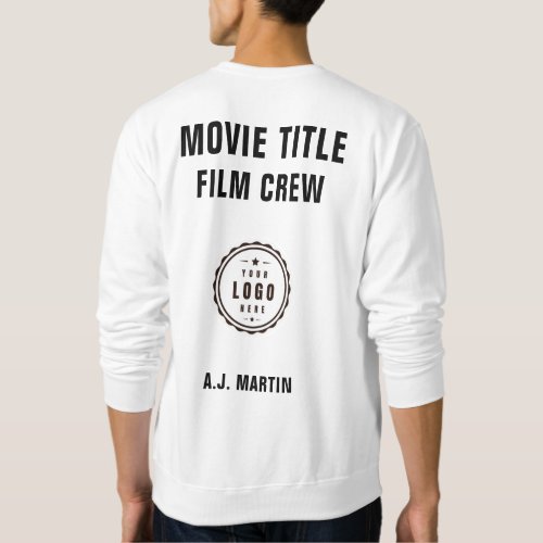 Movie Film Crew Logo Custom Personalized Name Sweatshirt