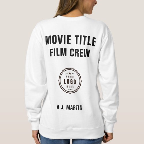 Movie Film Crew Logo Custom Personalized Name Sweatshirt