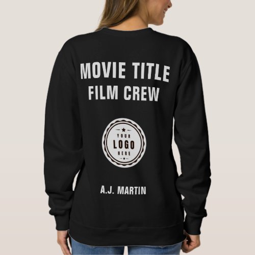 Movie Film Crew Logo Custom Personalized Name Sweatshirt