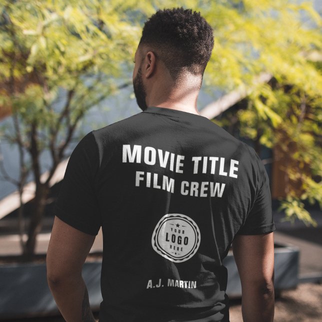 Movie Film Crew Logo Custom Personalized Name T-Shirt (Creator Uploaded)