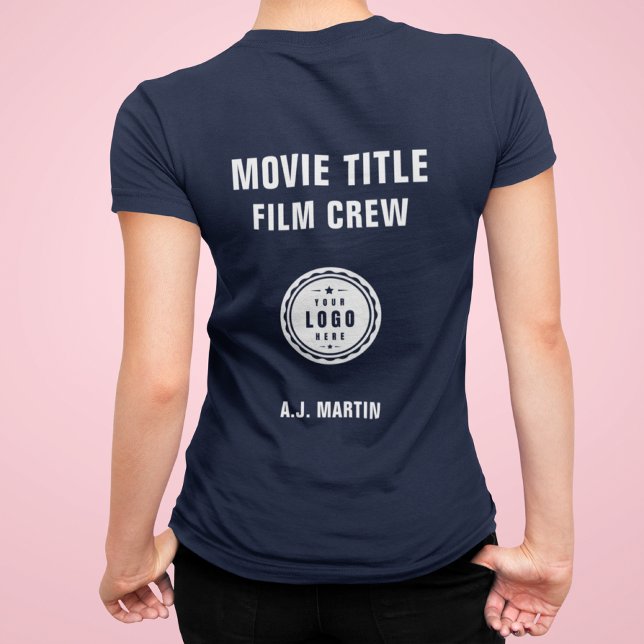Movie Film Crew Logo Custom Personalized Name Tri-Blend Shirt (Creator Uploaded)