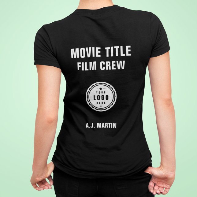 Movie Film Crew Logo Custom Personalized Name Tri-Blend Shirt (Creator Uploaded)
