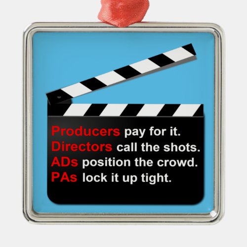 Movie Film Crew  Producer Hit Ornament