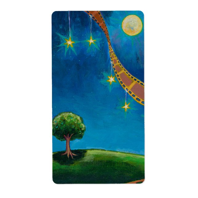 Movie film photography art fun landscape painting label (Front)