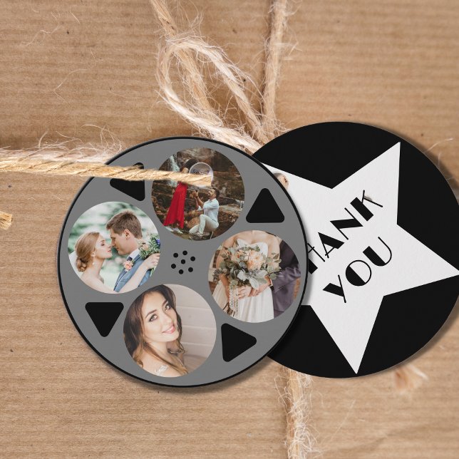 Movie Film Reel Photo Wedding Favor Tags (Creator Uploaded)