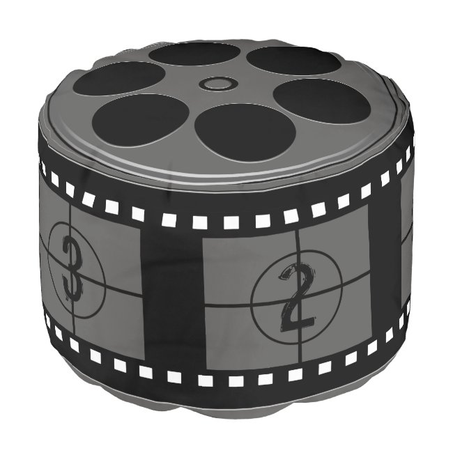 Movie Film Reel Pouf