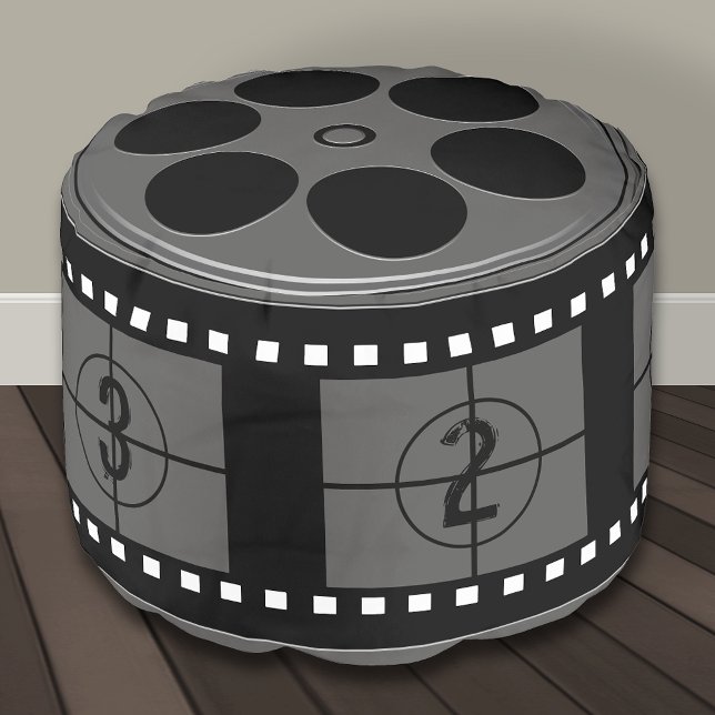 Movie Film Reel Pouf (Creator Uploaded)