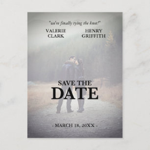 Movie Film Save The Date Photo Announcement Postcard