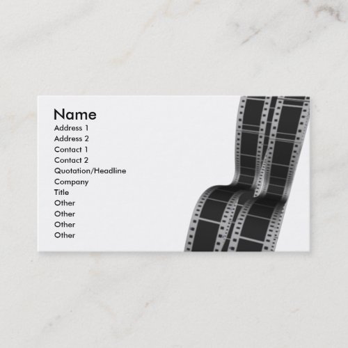 Movie Film Strip Business Card