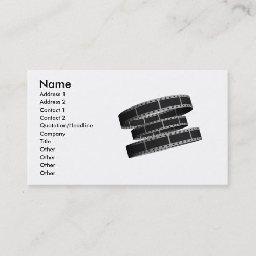 Movie Film Strip Business Card