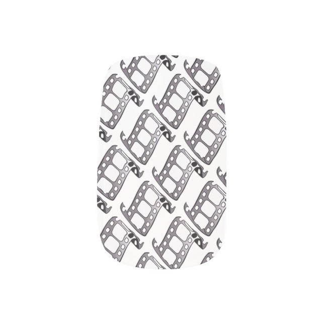 Movie Film Strip Minx Nail Wraps (Left Thumb)