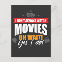 Movie Freak - Cinema Movies Saying Postcard