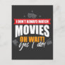 Movie Freak - Cinema Movies Saying Postcard