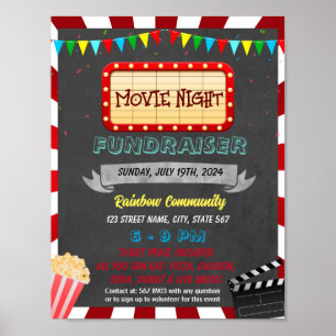 Movie Fundraiser event template Poster