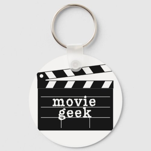 Movie Geek with Clapboard Keychain