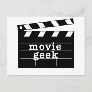 Movie Geek with Clapboard Postcard