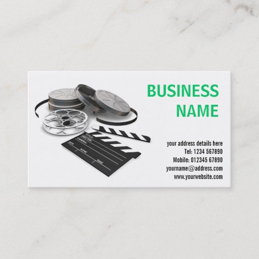 Customizable Movie Items Business Card