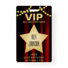 Movie Lights Gold Star Hollywood VIP Pass