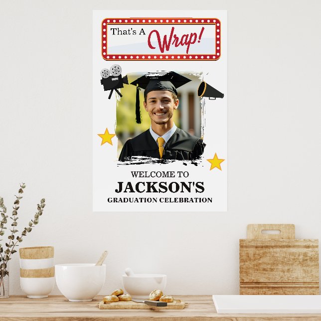 Movie Lover Graduation Party Poster (Kitchen)