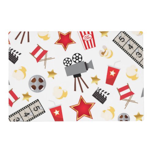 Movie Lover Pattern Placemat