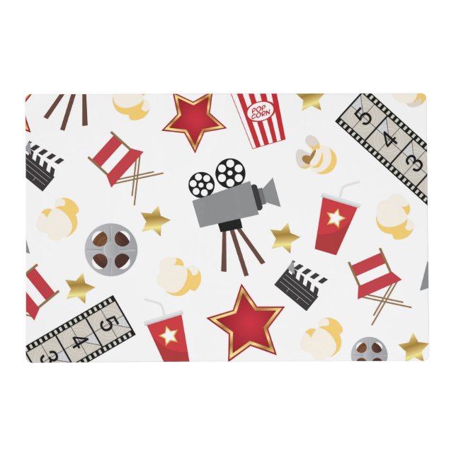 Movie Lover Pattern Placemat (Front)