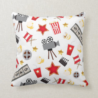 Movie Lover Pattern Throw Pillow