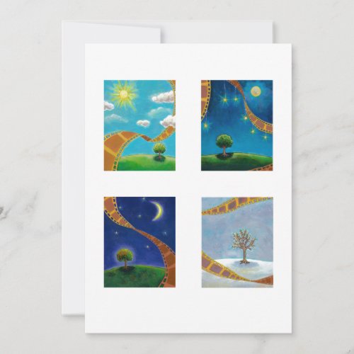 Movie lover photographer art film strips paintings custom announcement