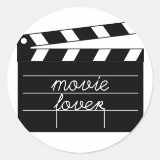 Movie Lover Tshirt Classic Round Sticker