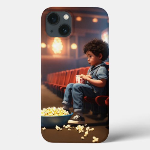 Movie Magic Munchies Animated Little Boy Phone Ca iPhone 13 Case