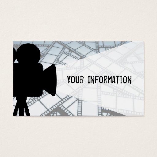 Customizable Movie maker business card templates