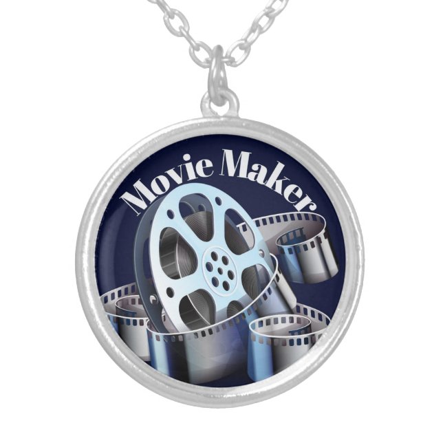 Movie Maker Silver Plated Necklace (Front)