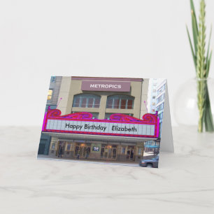 Movie Marquee Birthday Card  personalize it