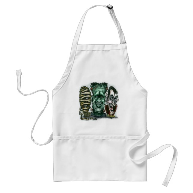 Movie Monsters Adult Apron (Front)
