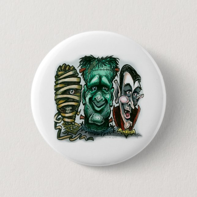 Movie Monsters Button (Front)
