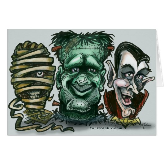 Movie Monsters Cards (Front Horizontal)