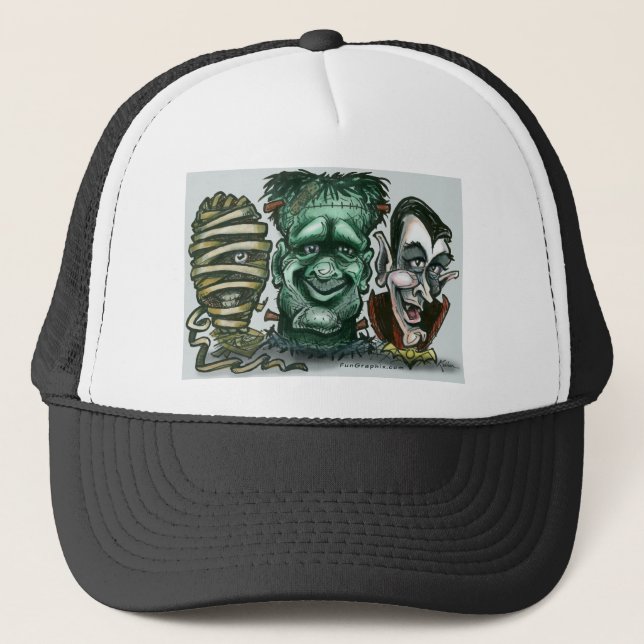 Movie Monsters Trucker Hat (Front)