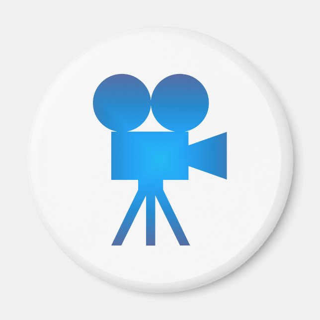 movie movie camera magnet (Front)