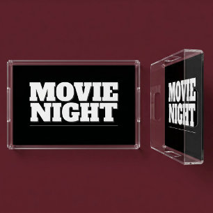 Movie Night Acrylic Tray