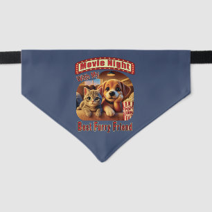 Movie Night - Best Furry Friend - Cute Cat & Dog Pet Bandana Collar